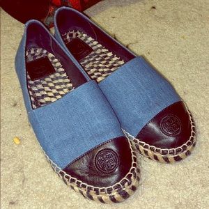 Tory Burch short platform flat